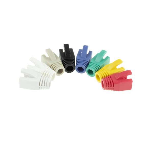 ACT RJ45 boot for 7.0 mm cable 25db Green