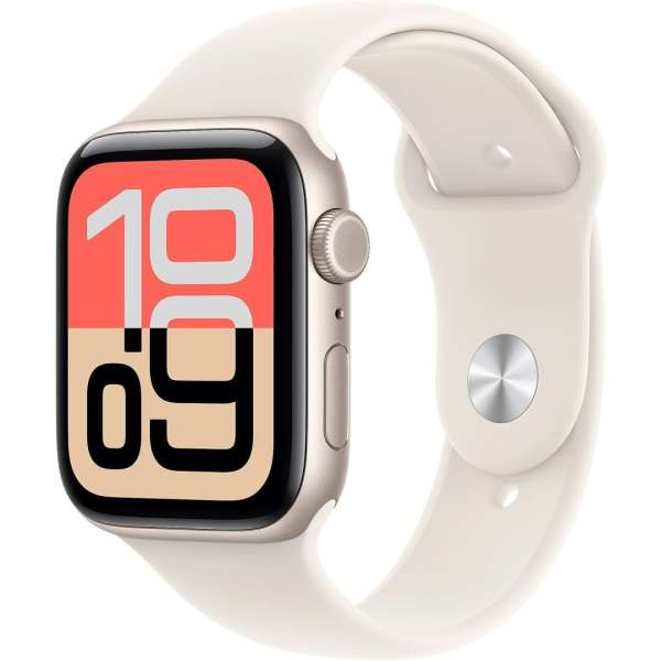 Apple Watch SE3 (2025) GPS 40mm Starlight Aluminium Case with Starlight Sport Band M/L
