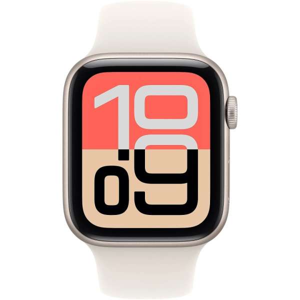 Apple Watch SE3 (2025) GPS 44mm Starlight Aluminium Case with Starlight Sport Band M/L