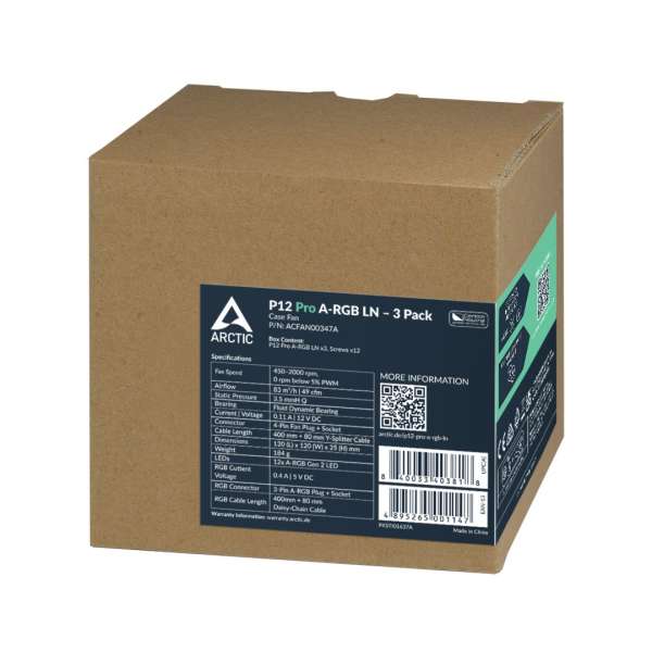 Arctic P12 Pro A-RGB LN – 3 Pack
