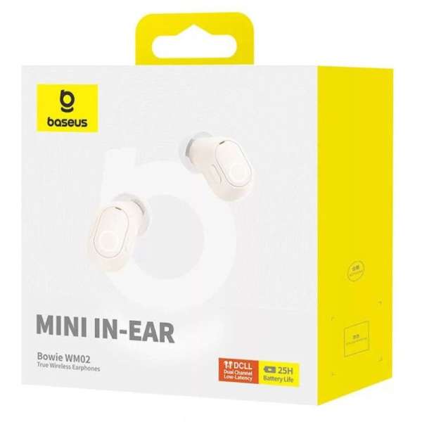 Baseus Bowie WM02 Bluetooth Headset White