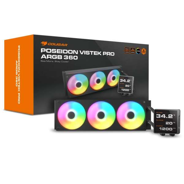 Cougar Poseidon Vistek Pro ARGB 360 Black