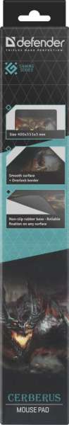 Defender Cerberus XXL Gaming Egérpad Black