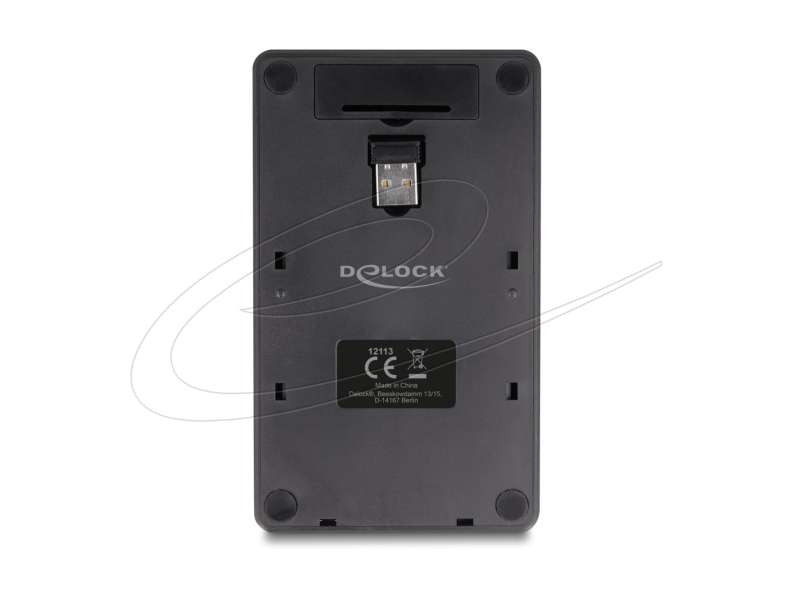 DeLock 2in1 Wireless Numeric Keypad Black