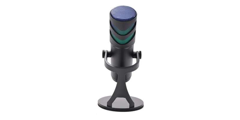 Deltaco RGB Streaming Microphone Black