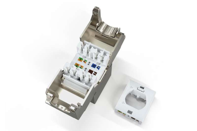 Digitus CAT 6A Keystone Jack, shielded,Re-embedded 8pc