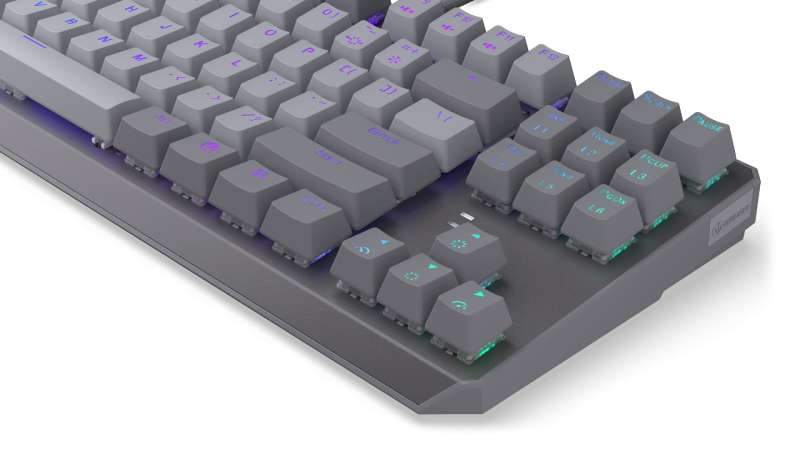 Endorfy Thock V2 TKL Red Switch Mechanical Keyboard Grey US