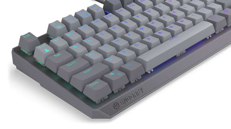 Endorfy Thock V2 TKL Red Switch Mechanical Keyboard Grey US