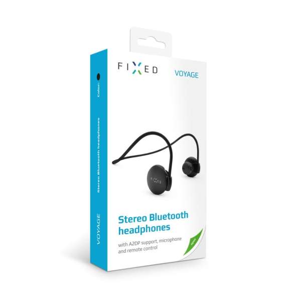 FIXED Sztereó Bluetooth headset Voyage, fekete