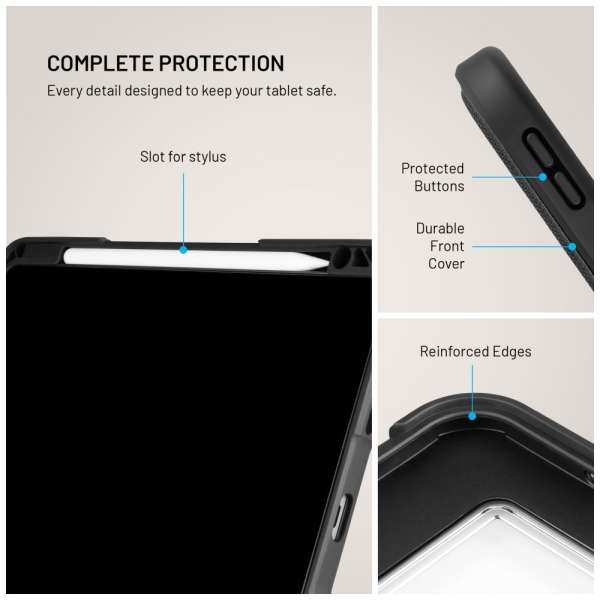 FIXED Tok Apple iPad Pro 11" (2020/2021/2022) készülékhez, fekete