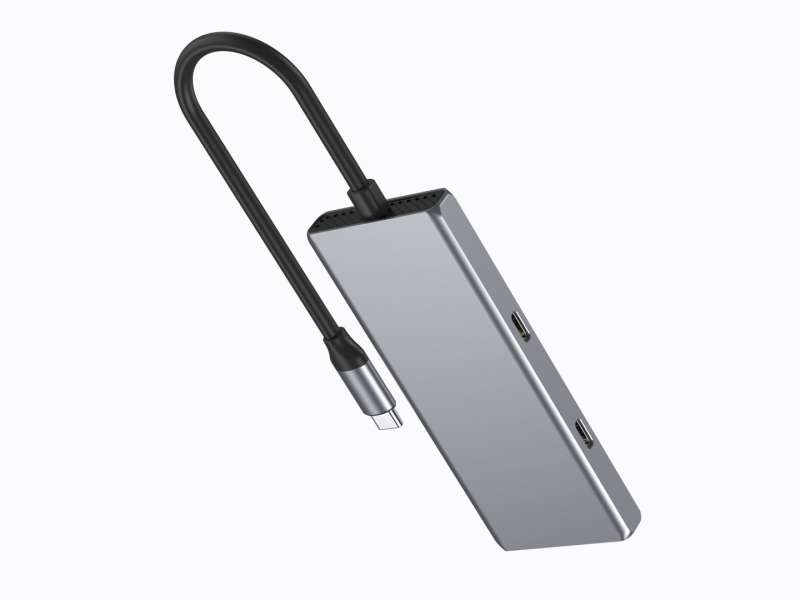 Gembird 4-portos USB3.2 HUB Silver