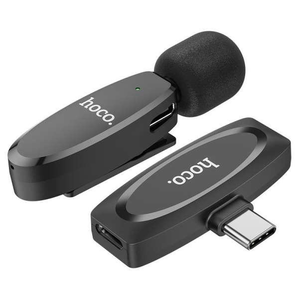 Hoco L15 Crystal Wireless microphone Black