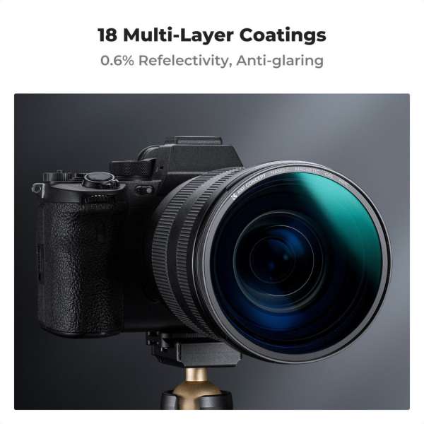 K&F Concept C Series CPL mágneses cirkuláris polár szűrő, mágneses adapterrel, 82 mm