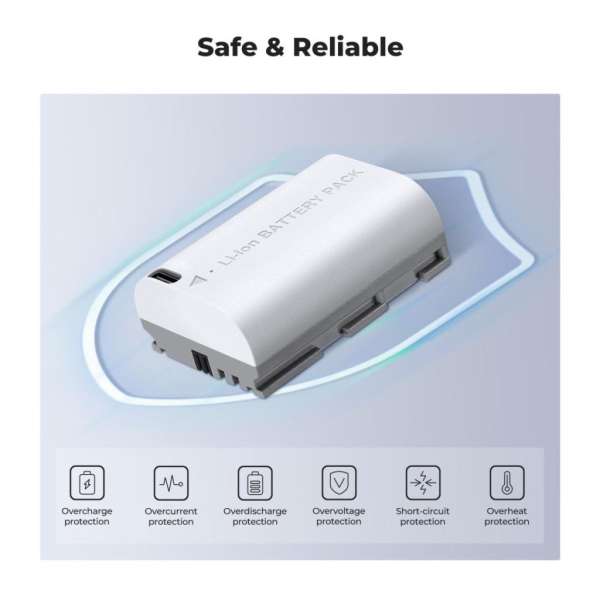 K&F Concept LP-E6NH akkumulátor 2db 2250mAh