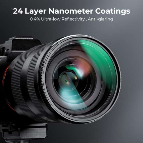 K&F Concept Professzionális ND szűrő szett 55mm (ND8+ND64+ND1000) + szűrőtartó tok + 3db törlőkendő