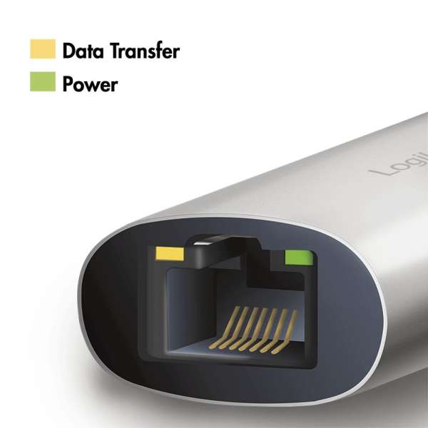 Logilink USB-C/M 3.2 Gen 1 to RJ45/F 5G Gigabit Ethernet Adapter Aluminium
