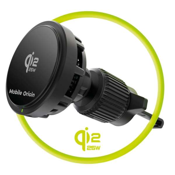 Mobile Origin Qi2 Wireless Car Charger 25W CA24 Black
