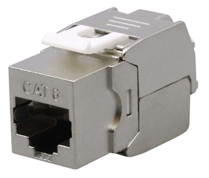 Nestron Keystone STP csatlakozó; Cat6; 180°; szerszám nélkül szerelhető