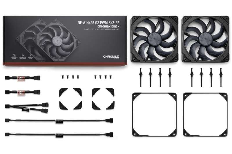 Noctua NF-A14X25 G2 PWM SX2-PP CHROMAX.BLACK