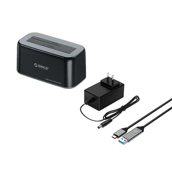Orico 6819C3-V1-EU-BK 2,5"/3,5" HDD/SSD Single Bay Dock Black