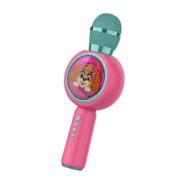 OTL Technologies PAW310 Mancs Őrjárat Skye PopSing LED Karaoke Microphone Pink