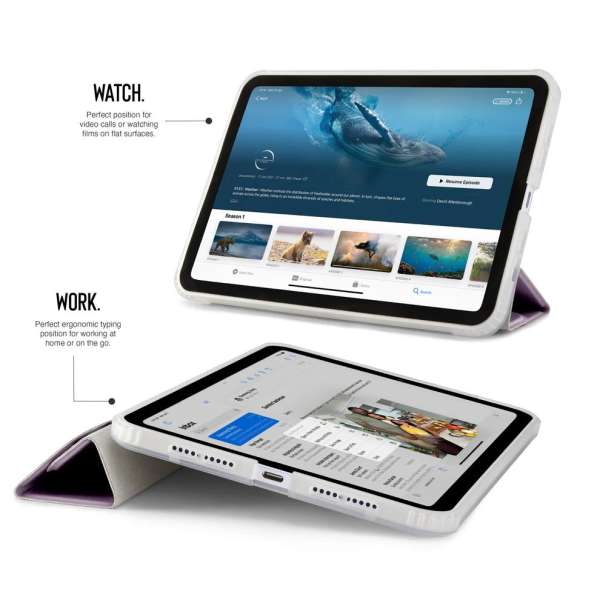 Pipetto Origami No1 Original case iPad mini (2024/2021) Dark Blue Metallic Purple