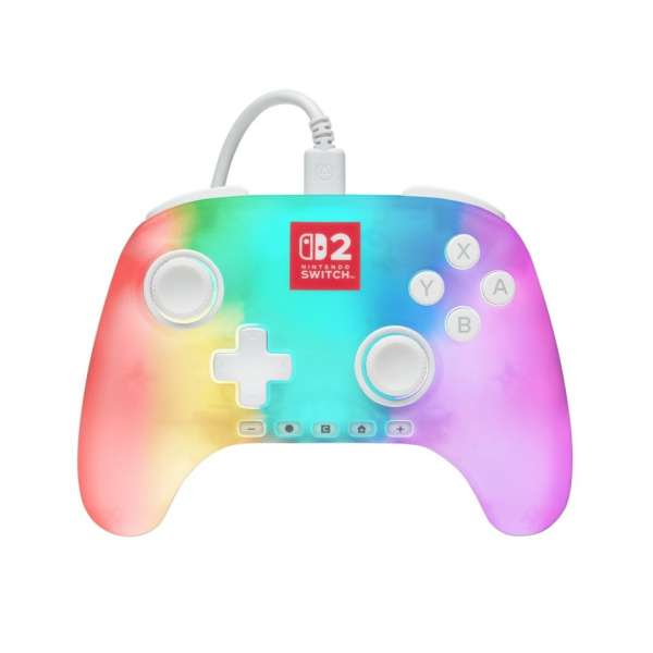 PowerA Advantage Wired Controller for Nintendo Switch 2 Gamepad Lumectra White