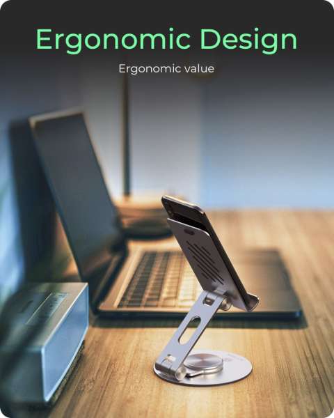 Raidsonic IcyBox IB-TH201-R 360° Rotatable and Adjustable Smartphones and Tablet Stand for up to 12.9"