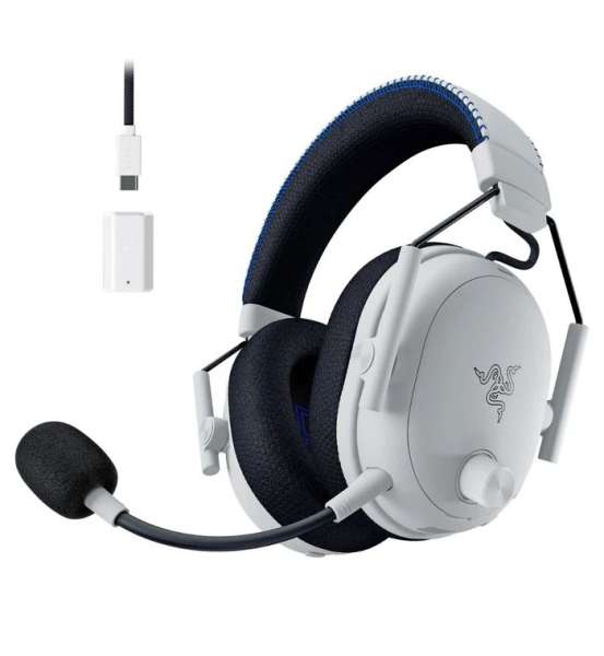 Razer Blackshark V3 Pro Wireless Bluetooth Headset for Playstation White