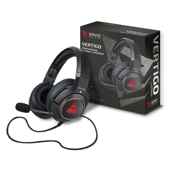 Savio Vertigo Gaming Headset Black