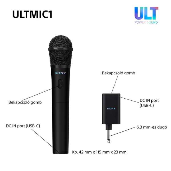 Sony ULTMIC1 Wireless Microphone Black