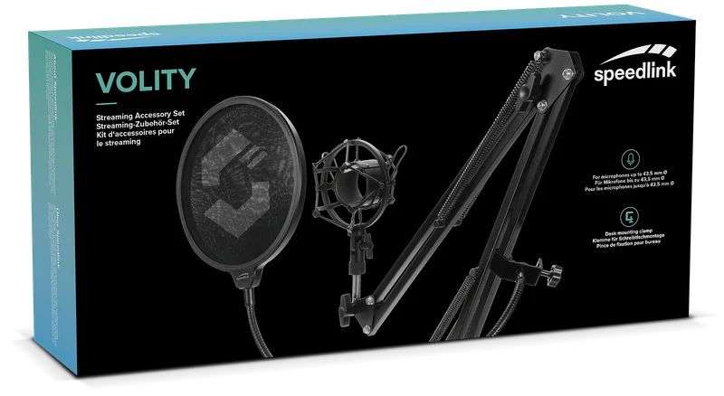 Speedlink Volity Streaming Accessory Set Black