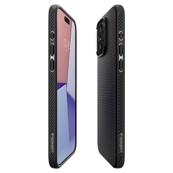 Spigen iPhone 15 Pro Max Case Liquid Air Matte Black