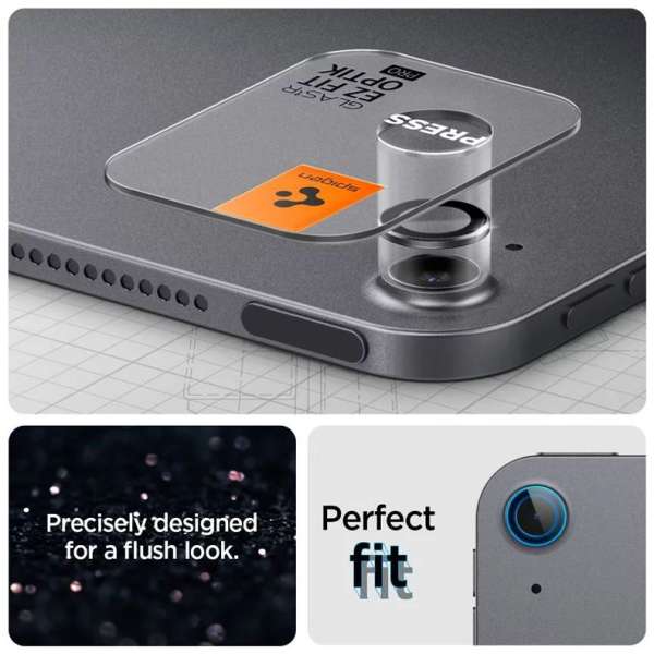 Spigen Glass tR EZ Fit Optik Pro 2 Pack iPad Air 13" 2024 / iPad Air 11" 2024 Space Gray