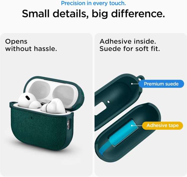 Spigen Urban Fit case for AirPods Pro 3 Midnight Green