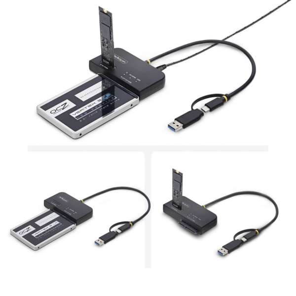 Startech USB-C/USB-A to M.2 NVMe and 2.5in/3.5in SATA Adapter