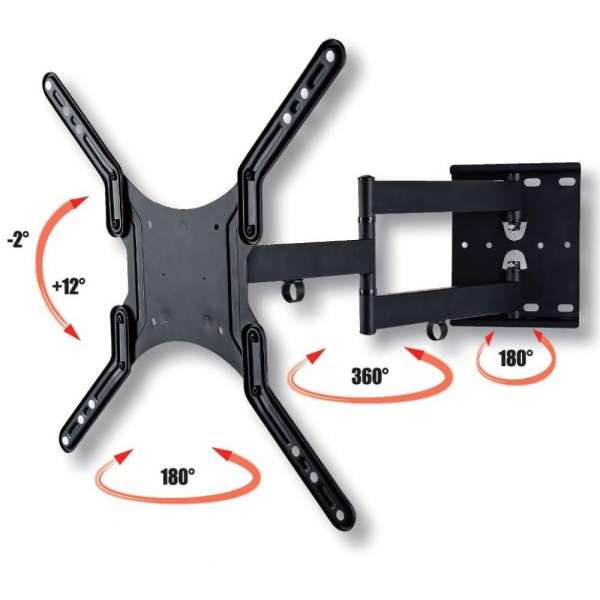 TECHLY  23-55" Universal LCD TV Wall Mount Bracket Black