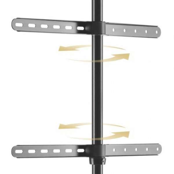 TECHLY  45"-65" Tripod Floor Stand for LCD / LED / Plasma TV Brown/Black