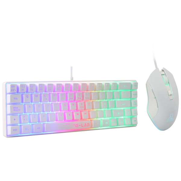 The G-Lab Keyz Hydrogen Keyboard Combo White HU