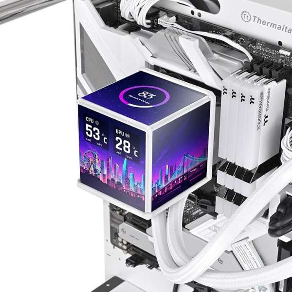 Thermaltake MINECUBE 360 Ultra ARGB Sync AIO Liquid Cooler Snow Edition