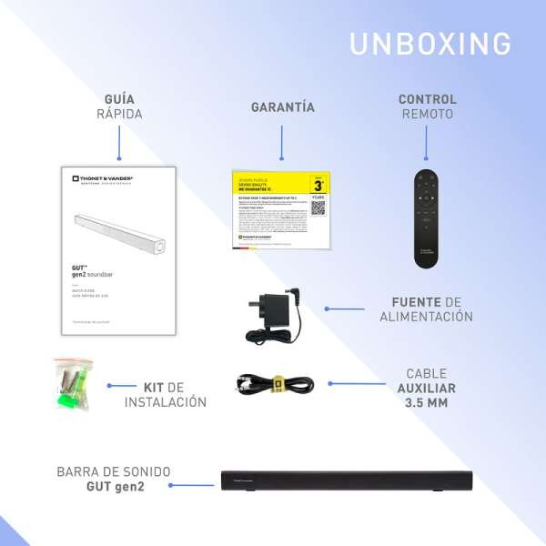 Thonet & Vander Gut Gen2 soundbar Matte Metallic Grey