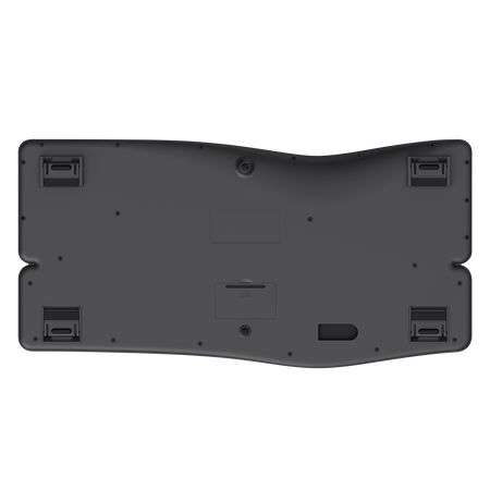 Trust Keyra Ergonomic multidevice Wireless Keyboard Black US