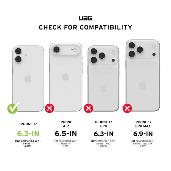 UAG Essential Armor Magsafe case for iPhone 17 Cloud Blue
