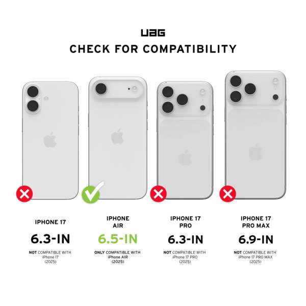 UAG Plasma XTE Magsafe for iPhone Air Ash/Titanium