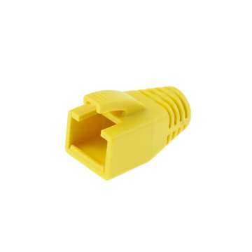 ACT RJ45 boot for 7.0 mm cable 25db Yellow