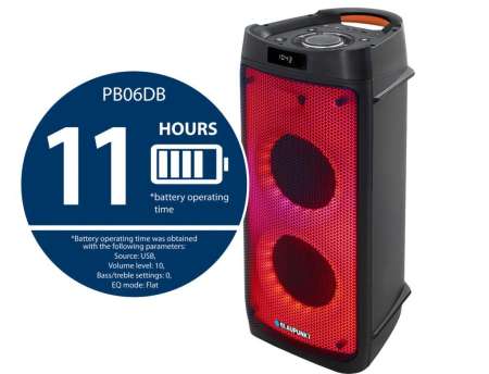 Blaupunkt PB06DB Bluetooth Partybox with karaoke Black