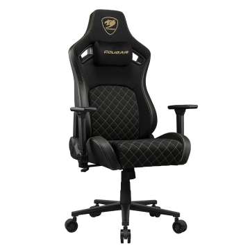 Cougar Defensor Gold F Gaming Chair Black
