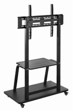 Gembird TVS-100F-01 TV floor stand with caster wheels 37"-100" Black