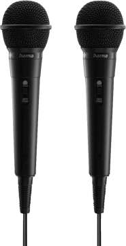 Hama Karaoke Microphone Set Black