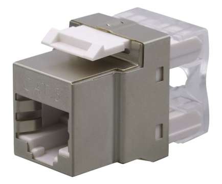 Nestron Keystone STP csatlakozó; Cat6; 180°; dual IDC (Krone/110)